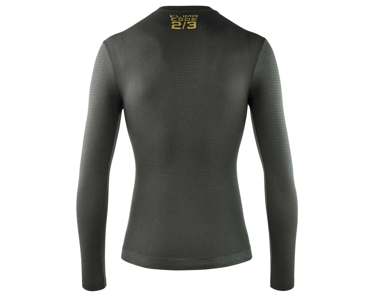 Assos Spring Fall Long Sleeve Skin Layer P1 (Anthracite Grey) (M/L) - view 2